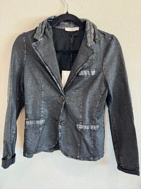 Baci Black Metallic Blazer Jacket Small